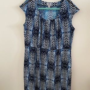 Worthington 1X Blue Dress
